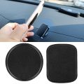 【ETOP】DAMILE YCP-PU 2Pcs Universal Metal Leather Plate For Car Phone Holder Iron Sheet Disk Sticker Mount  Stand. 