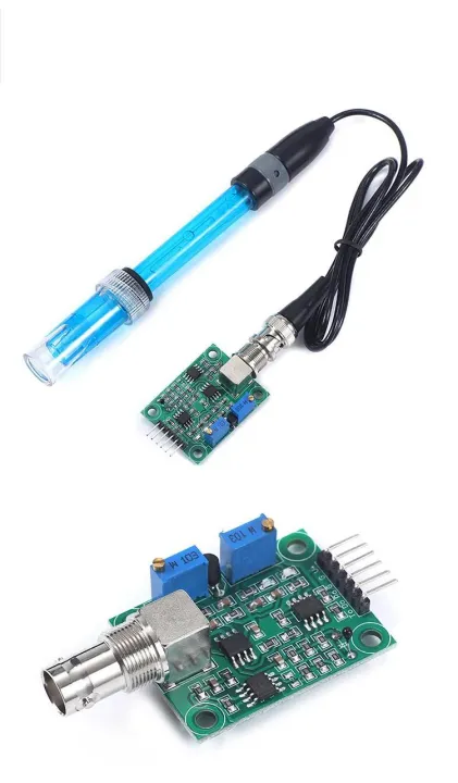E-201-C-9 pH Sensor Kit temperature PH electrode value detection module ...