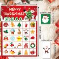 New Merry Christmas Christmas Bingo Cards Navidad Natal Card Game New Year Party Game 2025 Bingo Game Cards Gift. 