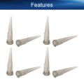 Easy to use Syringe Needle Plastic Tapered Pinhead Tip Dispensing 14G/16G Glue Liquid Dispenser Needles Fill Needle for Oil or Glue Applicator. 