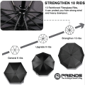 PRENDS Auto Open and Close Folding Umbrella 10 Ribs Windproof Umbrellas for Rain and Sunlight Compact Size Portable Three Steps Folding Umbrella. 