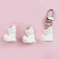 3D Cartoon Fox Pendant Keychain Flocking Lovely Animal Phone Lanyard Key Ring MJ. 