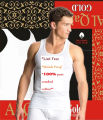 Pack of 12 -Al-Qaim Men's100% Combed Cotton Sando Vest. 