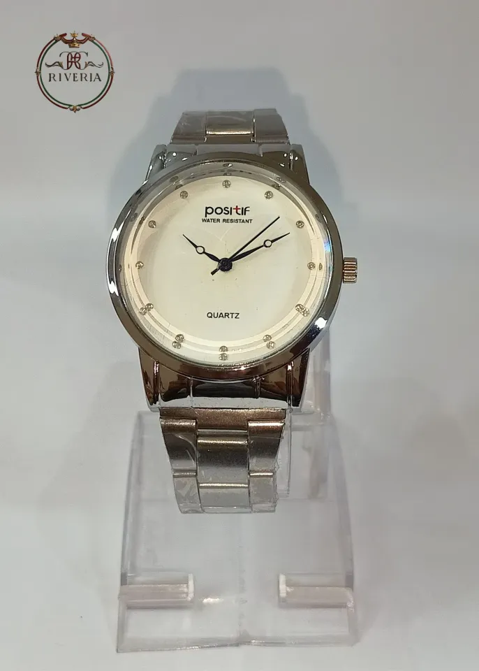 Positif Men's Luxury Watch with Silver Stainless Steel Strap and