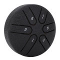 Mini Steel Drum 6 Note Compact Handpan Drum A Tune for Reduce Stress. 