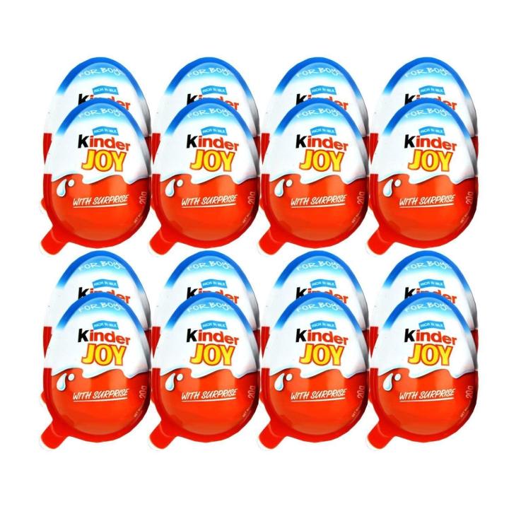 KINDER JOY RICH IN MILK FOR BOYS Pack Of 24 Pcs 20 gm x 24