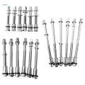 6Pcs Drum Tension Rods Rust Resistance 6mm for Snare Drum Percussion Instrument Replacement Accessory. 