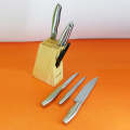 7pcs Professional Kitchen High Carbon Stainless Steel knives set with Wooden Block, 7pcs Knife Set with Wooden Block. 