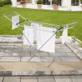Folding Rust Proof Cloth Dryer Stand 6.3 feet Length - Weather Resistant, Long Lasting, Light Weight. 