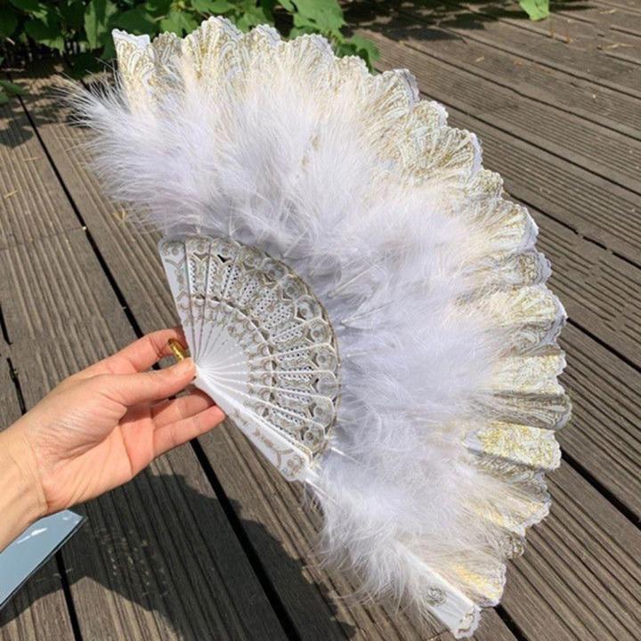 Handmade Feather Fan authentic