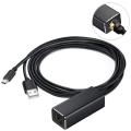 2 in 1 Micro USB/USB to RJ45 Ethernet Adapter Cable for Chromecast Fire TV Stick. 