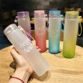 Water bottle Crystal Hello Master - Glass Water Bottle and Plastic LID with Box (Glass Material) (Mix/Random color). 