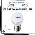 3W LED BULB STAR SERIES COOL E27 SCREW TYPE AND B22 PIN TYPE | 3W LED Bulb Star Series Cool E27 Screw Type & B22 Pin Type | Energy-Efficient LED Light | Long-Lasting LED Bulb | Bright & Durable E27 & B22 LED Bulb Options. 