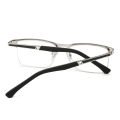 Half Frame Business Reading Glasses Square Men Women Anti Blue Light Fashion Reading Eyeglasses Reading Glasses Metal Readers Mens. 