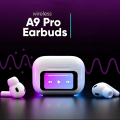 A9 pro Airpods Touch Screen ANC/ENC Wireless Headset TWS Noise Cancellinng Earbud Bluetooth Headphone 5.4, Long Battery life, Support App, Original AirPods Pro. 