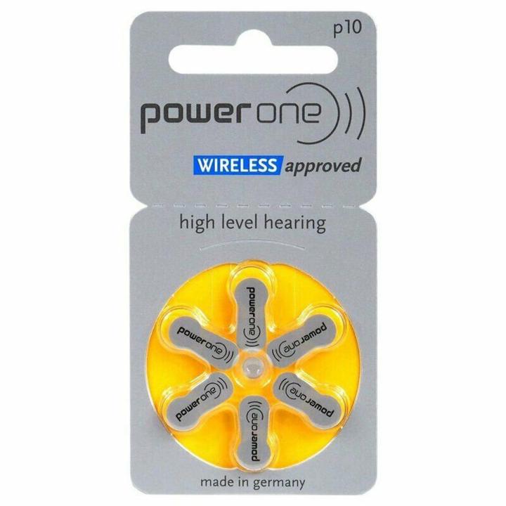 Power One Hearing Aids Batteries / Power One Hearing Aid Battery Size # 10 Yellow