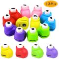 Master Crafts | Mini Paper Punch – Pack of 4, 6, 8 or 12 | Shape Paper Punch Set | DIY Assorted Craft Punching Machines for Scrapbooking, Cards & Arts. 