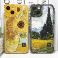Van Gogh Sunflowers The Starry Night Art Aesthetic Phone Case For iPhone 15 14 13 12 11 Pro Max Mini XS X XR SE 8 Plus Cover. 
