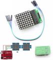 MAX7219 Red 8x8 Dot Matrix display led screen with wires. 