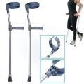Walking Sticks Cane Crutch Lightweight Retractable Folded Elbow Arm Armpit Crutches Fractures Rehabilitation Polio Forearm Crutches. 