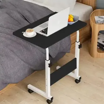 Adjustable Laptop Side Table – 27" Movable Computer Desk, Sofa Table ...