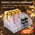 Makeup & Lipstick Organizer 24 Pcs Lipstick Holder Stand | Plastic Organizer for Cosmetic  BuyToday. 