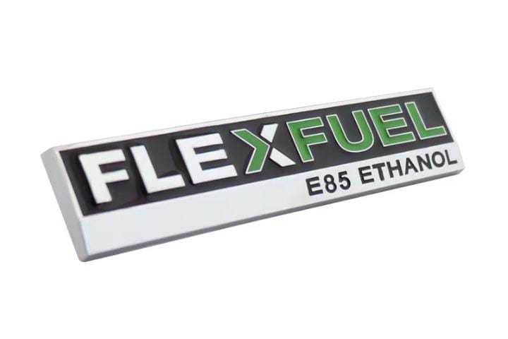 Metal Flex Fuel E85 Ethanol Car Rear Liftgate Emblem Badge Sticker Decal For Chevy Cadillac GM