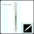 【HOT】 Haile Permanent Oily Ink White Paint Marker Pens Waterproof Plastic Gel Pen Writing Drawing DIY Graffiti Pen Stationery Notebook. 