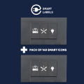 Smart Switch Board Stickers for Home and Office Electric Board Labels Modern Décor. 