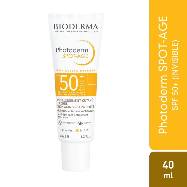 Bioderma Photoderm Spot Age 40ml Invisible with SPF-50+: Prevent and Reduce the Signs of Photoaging with Very High Sun Protection