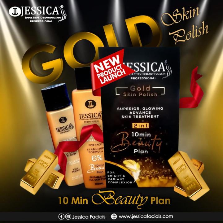 Jessica 24K Gold 2In1 Skin Polish - 120ml