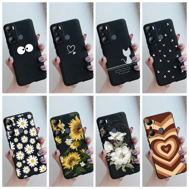 For Infinix Hot 20 20i Case X6826 X6826B X665C X665E Cute Cartoon Cover Soft TPU Phone Case For Infinix Hot 20i Hot20 i Bumper
