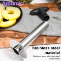 Automatic Pineapple Cutter Effortless Stainless Steel Pineapple Peeler Corer Slicer Cutter Anti-corrosion Blades Kitchen Gadget for Easy Fruit Cutting Buyer's Choice Easy-to-use Pineapple Peeling. 