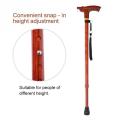 Old man stick with torch light intelligent wood color  Hiking Walking stick Trekking Poles. 
