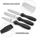 3 Pcs Cake Spatula set of Stainless Steel Palette Knife/ Icing Spatula, Palette Knife ,Icing knife Set of 3 Pieces  Best Quality. 
