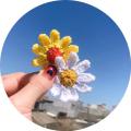 DIY Daisy Crochet Knitting Flowers Handmade Knitting Flower Corsage Hairpin Pin Brooch Accessories Decorate Applique. 