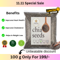 Organic Chia Seeds 25g  for Weight Loss. 