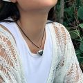 Y2K Red Heart Pendant Necklaces Chunky Glass Puffy Heart Choker Necklace for Women Jewelry Gifts for Teen Girls. 