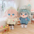 Doll Hole Pants Portable Ornamental Fabric Doll Sweater with A Heart for Pretend Game. 