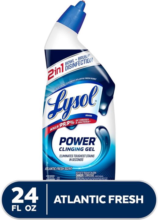 Lysol Power Toilet Bowl Cleaner Gel For Cleaning Stains 700ml