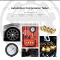 Engine Compression Tester Kit   Engine Cylinder  Gauge  Automobile Pressure Gauge Tester Automotive Test Kit By Ezetekk. 