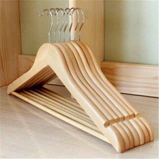 Wooden cloth Hangers Pack of 12, 6, 3, ( Get discount in pack 24 and 36