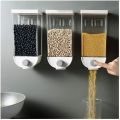 1PC Wall Mounted Whole Grain Rice Storage Tank, Pressed Grains, Wall Mounted Dry Food Dispenser,  1500ML Whole Grain Storage Boxes. 