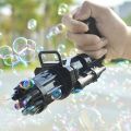 Massive Bubble Gun_ - Kids Automatic Bubble Gun_ Toys Summer Soap Water Bubble Machine Plastic Electric Bubble Gum Machine Children Bath Toys. 
