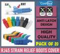 RJ45 Connector Strain Relief Rubber Boots Cover Network LAN Ethernet Patch Cable Plug Caps. 