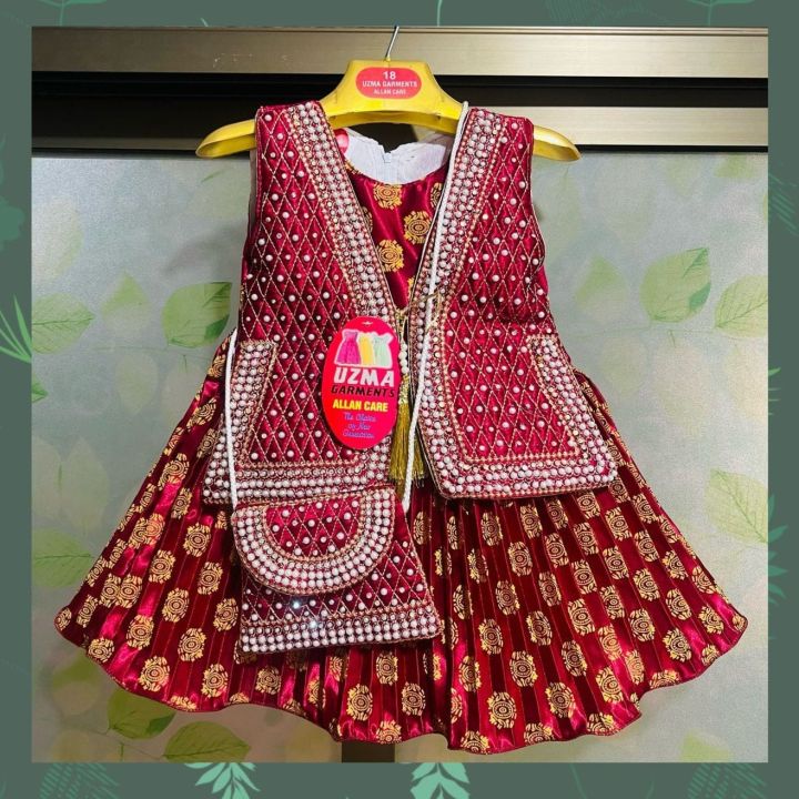 Baby%20Girl%20Fancy%20Dresses%20Silk%20Frock%20With%20Stone%20Work%20-%20Image%206