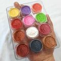 12 PCS PEARL GLITTER MICA POWDER FOR EYESHADOW SHIMMER DUST MICA POWDER FOR ART & CRAFT PARTY MAKE UP DUSTY LOOSE SHINY GLITTERS FOR EYES & NAILS. 