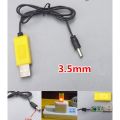 USB 3.5mm 3.7V 4.2V lithium battery charger. 