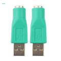 2x2x /2 Female to USB 2.0 Male Port Adapter Converter for PS2 Keyboard Mouse. 