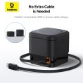 Baseus 25W Magnetic Wireless Charger, MagPro 2 in 1 Fast Charger Stand For iPhone and Airpods with USB-C Output For iWatch Charger. 